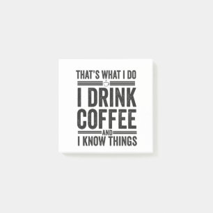 私がコーヒーのカフェインを飲むおもしろいのは ポストイット