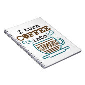 私がコーヒーをスクラップブックに変えるスクラップブック作り好き ノートブック (右側)