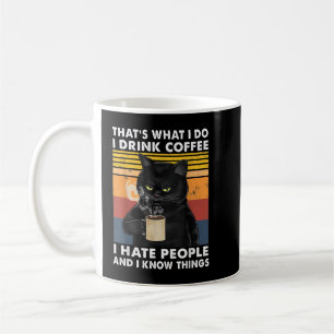 私がコーヒーを飲むのは、人々を嫌う コーヒーマグカップ