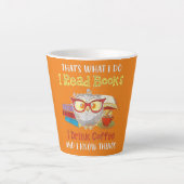 私がコーヒーフウ読ルを飲む本をやること カフェラテマグ (正面)