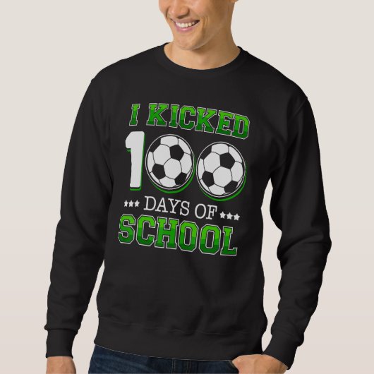 私がサッカー日100人を蹴った スウェットシャツ (正面)