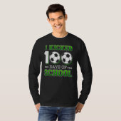 私がサッカー日100人を蹴った Tシャツ (正面フル)