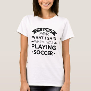 私がサッカー遊をしていた時 Tシャツ