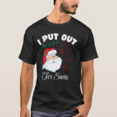 私がサンタクリスマスに出したクリスマスおもしろい Tシャツ (正面)