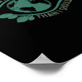 私がシャツの地球の気候変動であるより暑い ポスター (角)