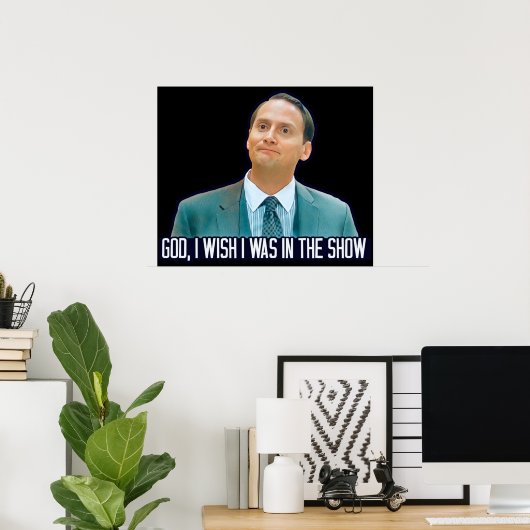 私がショーに来たらいいのにグフマン神を待っている ポスター (ホームオフィス)