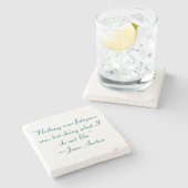 私がジェーン・オースティンが好きでないことをする引用文 ストーンコースター (横)