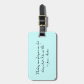 私がジェーン・オースティンが好きでないことをする引用文 ラゲッジタグ (正面縦)