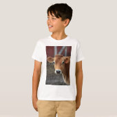 私がジャージ考えー・カウーでかわいらしはないか Tシャツ (正面フル)