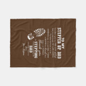 私がステップアップしたパパには、あなたは私に贈与えり物をしなかった フリースブランケット (正面(横))