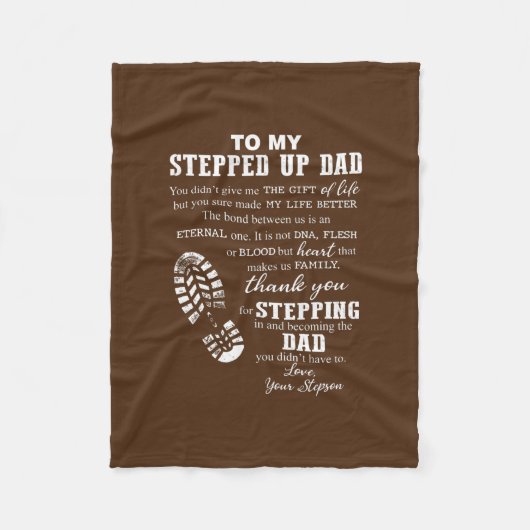 私がステップアップしたパパには、あなたは私に贈与えり物をしなかった フリースブランケット (正面)