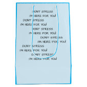 私がストレスに来るんじゃない！ ミディアムペーパーバッグ (裏面)