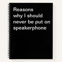 私がスピーカーフォンに置かれない理由 ノートブック