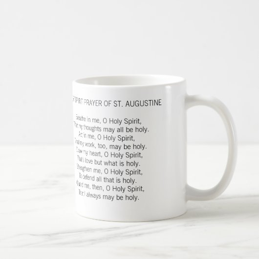 私がセントオーガスティンのマグの神聖な祈りの言葉があるのを救済して下さい コーヒーマグカップ (右)