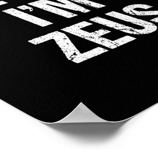 私がゼウスの衣装を装うギリシャの神ハローウィンパーティ ポスター (角)