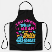 私がゼリー豆と言う意味を知っているだろう エプロン (正面)