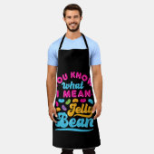私がゼリー豆と言う意味を知っているだろう エプロン (着用した状態)