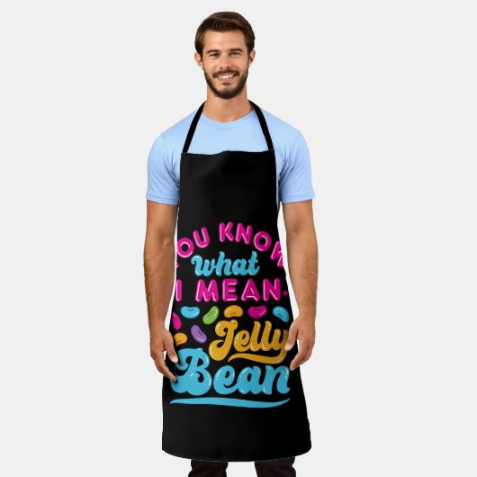 私がゼリー豆と言う意味を知っているだろう エプロン (着用した状態)