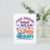 私がゼリー豆と言う意味を知っているだろう ポストカード (スタンド正面)
