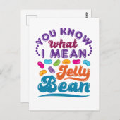 私がゼリー豆と言う意味を知っているだろう ポストカード (正面/裏面)