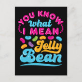 私がゼリー豆と言う意味を知っているだろう ポストカード (正面)