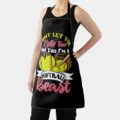 私がソフトボかわいらしールBだなんて顔に騙されちゃダメよ エプロン (インサイチュ)