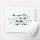 私がソーシャルワーカーであるので マウスパッド (マウス)