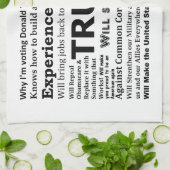 私がドナルド・トランプのためになぜ投票しているか キッチンタオル (折り畳み)