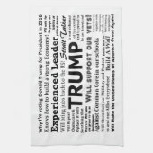 私がドナルド・トランプのためになぜ投票しているか キッチンタオル (縦)