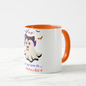 私がドラキュラブオレンジマグだなんて怖がれない マグカップ (正面右)