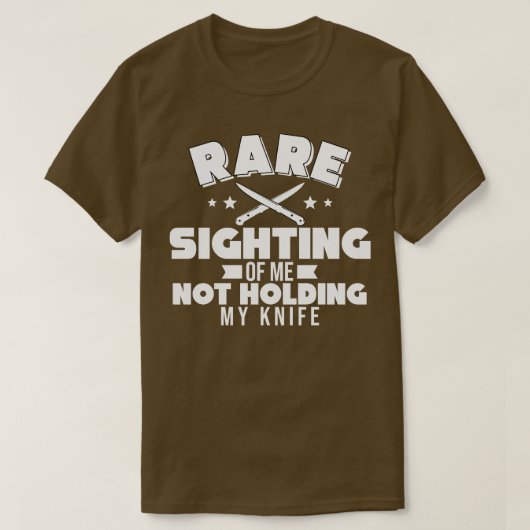 私がナイフを持っていないまれな咳 Tシャツ (デザイン正面)