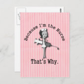 私がナースだからおもしろい ポストカード (正面/裏面)