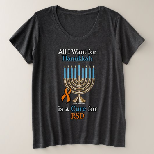 私がハヌカーに欲しいものは…RSD プラスサイズTシャツ (デザイン正面)