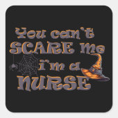私がハロウィーンって怖がってはいけないナース スクエアシール (正面)
