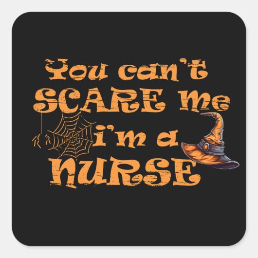 私がハロウィーンって怖がってはいけないナース スクエアシール (正面)