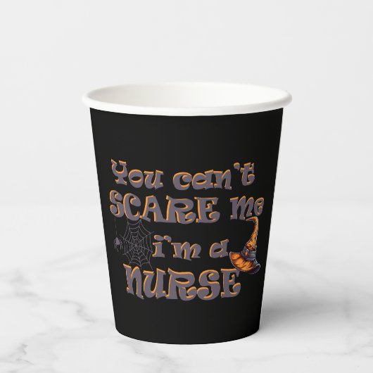 私がハロウィーンって怖がってはいけないナース 紙コップ (裏面)
