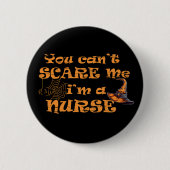 私がハロウィーンって怖がってはいけないナース 缶バッジ (正面)