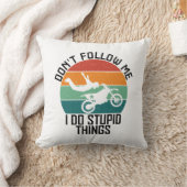 私がバイク後を追で愚か事を行わないでくクールれ クッション (ブランケット)