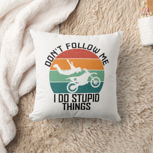 私がバイク後を追で愚か事を行わないでくクールれ クッション (ブランケット)