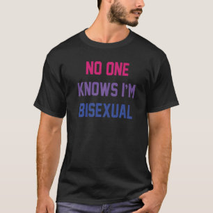 私がバイセクシュアルLgbtのプライドLgbtq Biであることを誰も知らない Tシャツ
