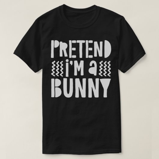 私がバニーのコスチューム・ギフトだと偽る Tシャツ (デザイン正面)