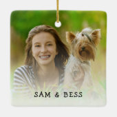 私がパウ考えェソームの写真の名前Ceram セラミックオーナメント (裏面)