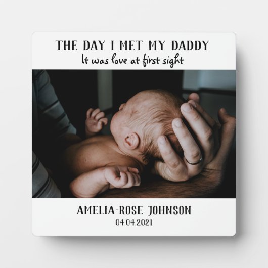 私がパパの写真の記念に会った日 フォトプラーク (正面)