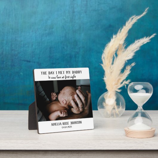私がパパの写真の記念に会った日 フォトプラーク (インサイチュ)