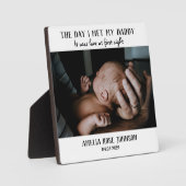 私がパパの写真の記念に会った日 フォトプラーク (正面)