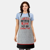 私がパーソナライズされた必要とするすべてのラブタコスとカスタム文字 エプロン (着用した状態)