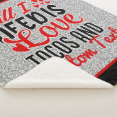 私がパーソナライズされた必要とするすべてのラブタコスとカスタム文字 シェルパブランケット (3/4)