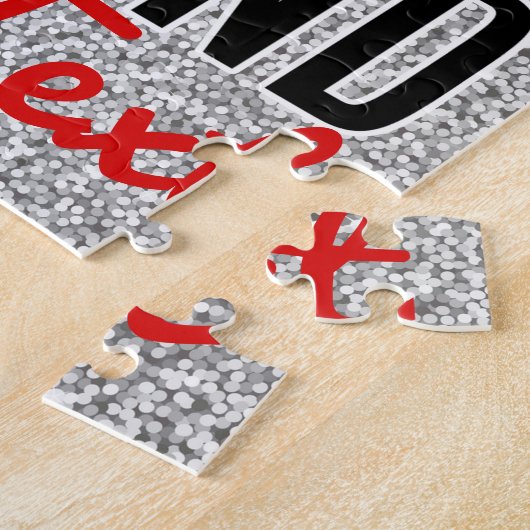 私がパーソナライズされた必要とするすべてのラブタコスとカスタム文字 ジグソーパズル (側面)