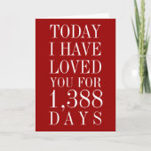 私がパーソナライズされた愛した日の数カード シーズンカード (正面)