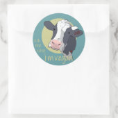 私がビーガンなぜであるか私に尋ねて下さい ラウンドシール (バッグ)